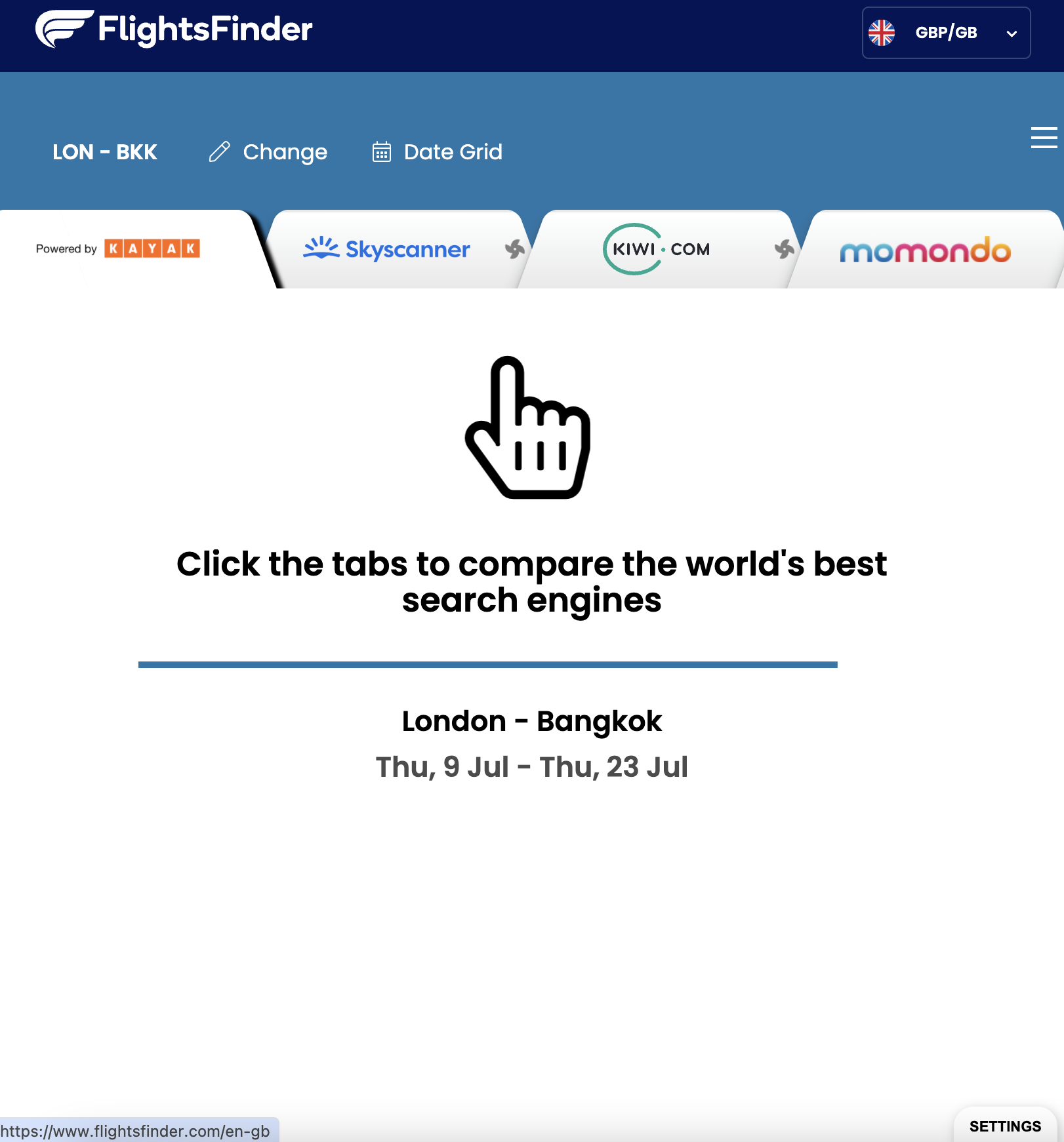 FlightsFinder Comparison FlightsFinder comparison engine
