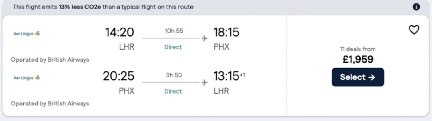 Screenshot of Skyscanner