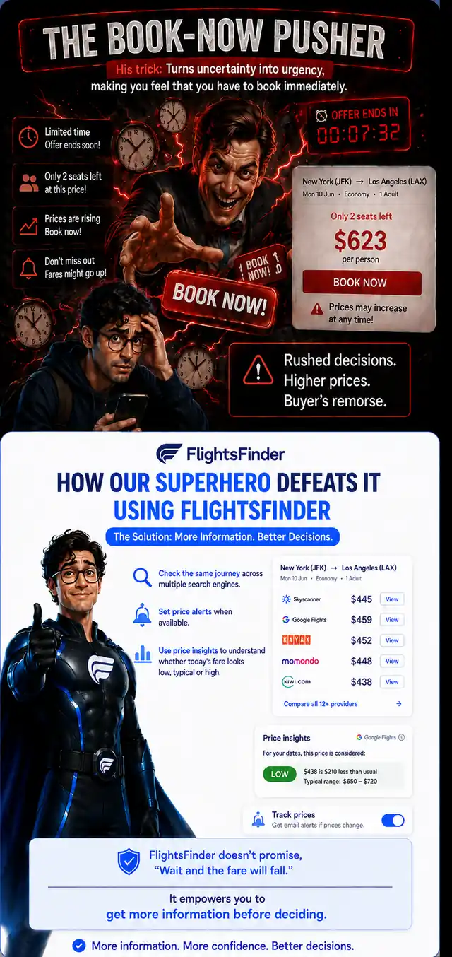 Book now pusher