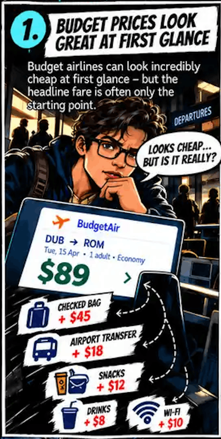 Compare Hack &mdash; Reveal the real cost of a flight &mdash; step 1