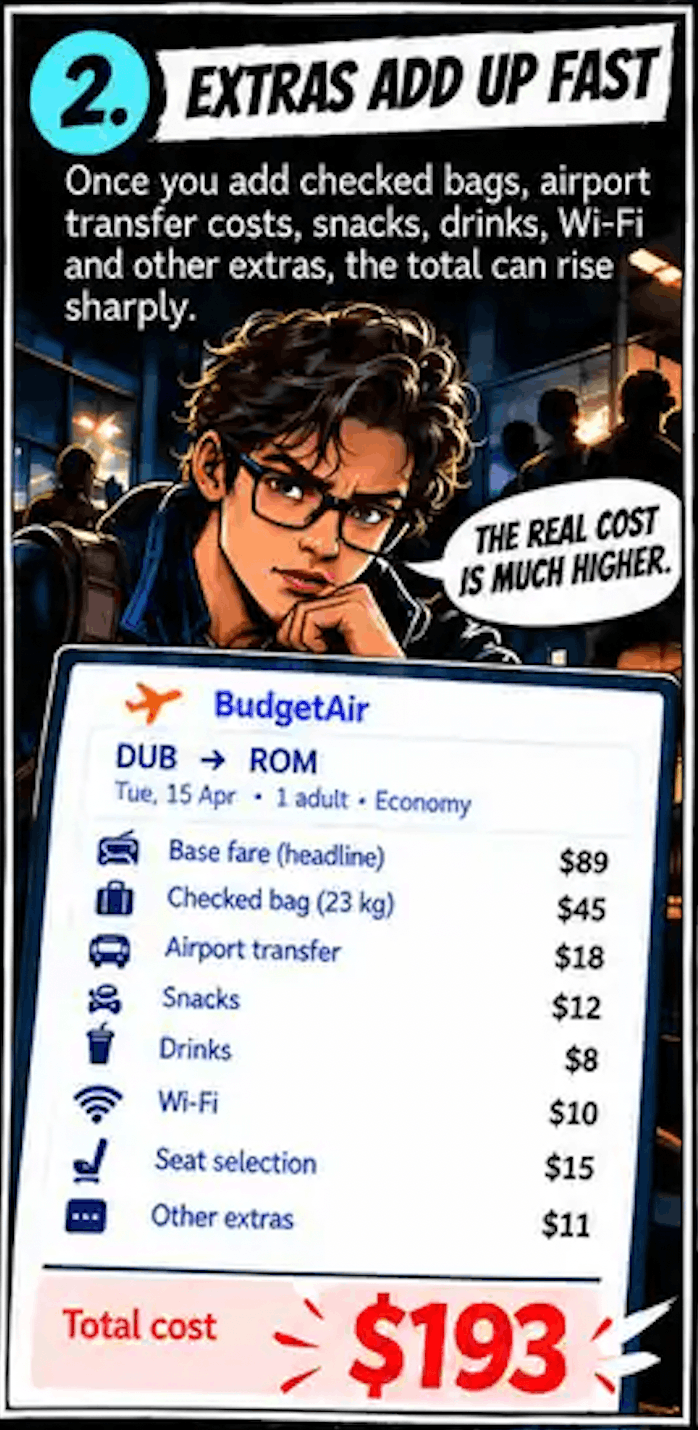 Compare Hack &mdash; Reveal the real cost of a flight &mdash; step 2