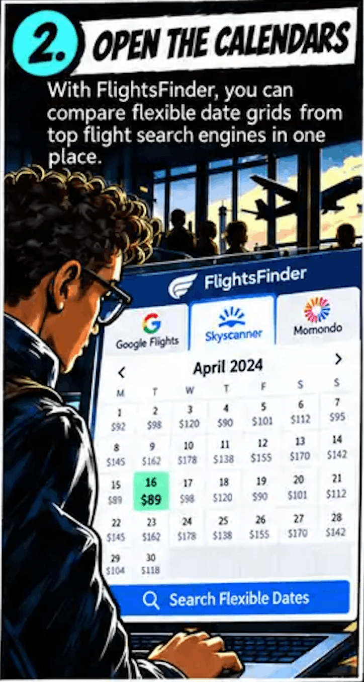 Calendar Hack &mdash; Compare flexible travel dates &mdash; step 2
