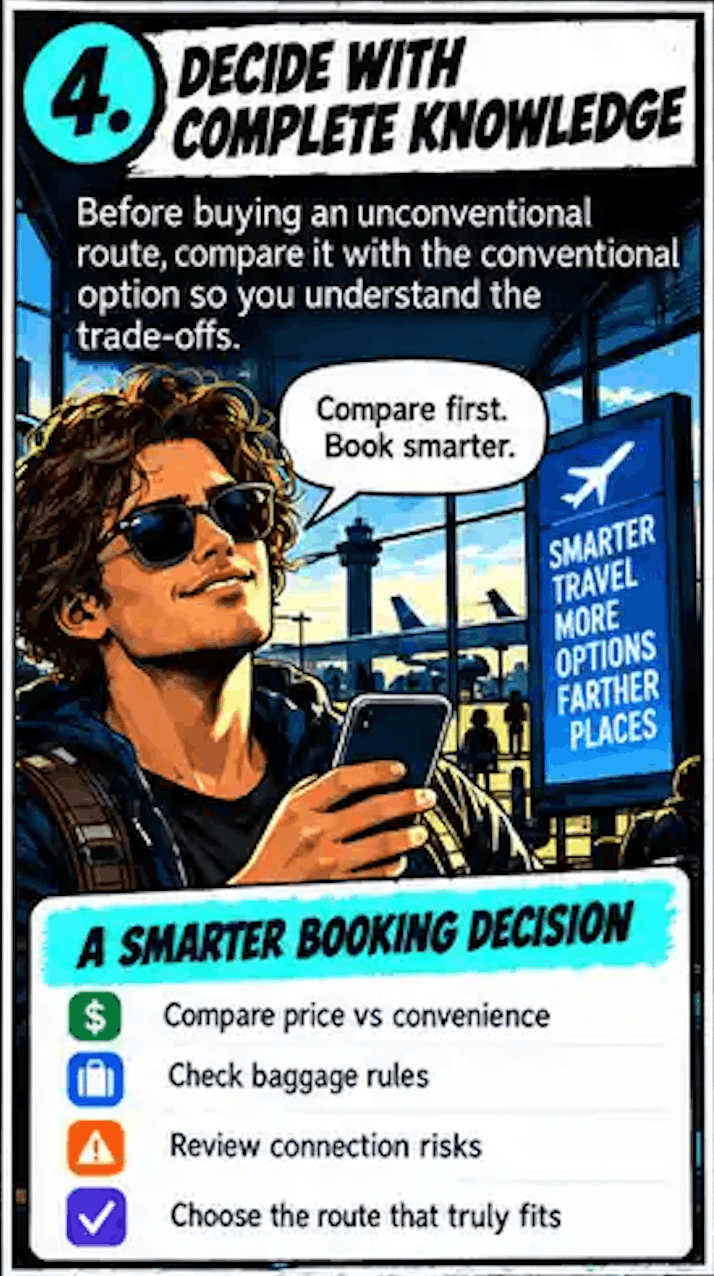 Wise Hack &mdash; Compare unconventional routes &mdash; step 4
