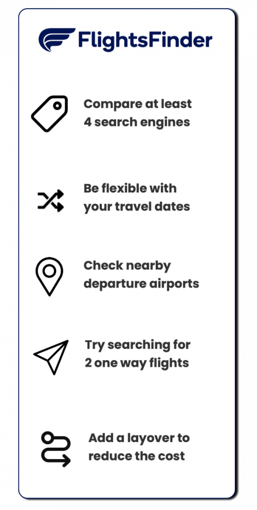 5 Top Tips to Find Cheap Flights: